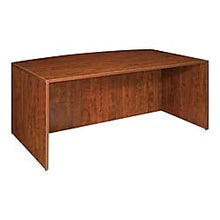 Load image into Gallery viewer, Lorell Bow Front Desk Shell, 72 by 36 by 29-1/2-Inch, Cherry
