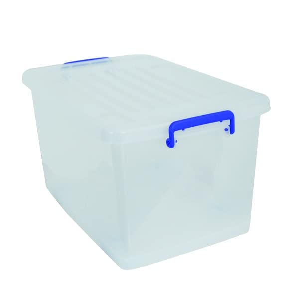 MSV 81 Litre Polypropylene Storage Box, Transparent