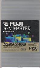 AV Master Super XG T-120 VHS Tape in Library Case