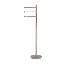 Load image into Gallery viewer, Allied Brass GLT-3-PEW 49 Inch 3 Pivoting Arms Towel Stand, Antique Pewter
