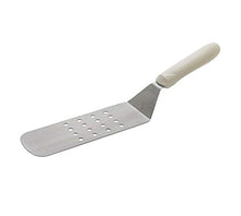 Load image into Gallery viewer, Flexible Turner 9 1/2&quot; X 3&quot; Perforated Blade, White PP Handle
