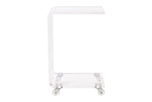 Load image into Gallery viewer, Pure Dcor Acrylic C Shape Accent Table, Clear
