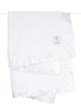 Load image into Gallery viewer, Little Giraffe Chenille Stroller Baby Blanket, White, 29&quot; x 35&quot;

