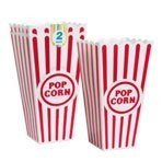 Plastic Popcorn Containers - Set of 4