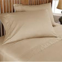 Load image into Gallery viewer, Taupe Solid 100% Egyptian Cotton Sheet Set in 500 Thread Count / Queen Size
