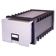 STX61106U01C Archive Storage Box, LTR, 24D, Black/Gray