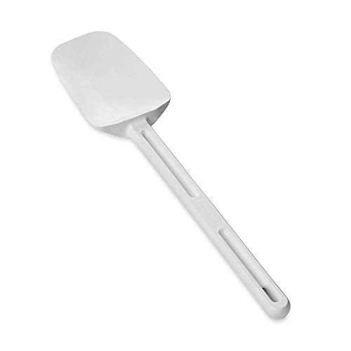Rubbermaid Commercial Spoon-Shaped Spatula, 13 1/2 in, White - Includes one each.