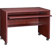 Load image into Gallery viewer, Lorell LLR48085 Essentials Computer Workstation, 5&quot; Height X 42.5&quot; Width X 39.25&quot; Length, Brown
