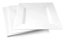 Load image into Gallery viewer, &quot; OCCASIONS&quot; 40 Plates Pack, Heavyweight Disposable Wedding Party Plastic Plates (6.5&#39;&#39; Dessert Plate, Square white)
