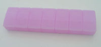 TUPPERWARE 7 Day Pill Container Box Keeper Case Gadget Pink Sheer
