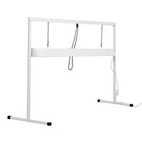 iPower 54WX2 4 Feet 2-Bulb T5 Fluorescent Grow Light Stand Rack for Seed Starting Plant Growing, 6400K,White