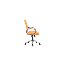 Load image into Gallery viewer, Boss Office Products Mesh Back Task Chair with Pewter Finish in Orange

