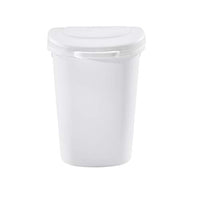 Rubbermaid Touch Top Lid Trash Can for Home, Kitchen, and Bathroom Garbage, 13 Gallon Garbage Can with Lid, Waste Basket, White
