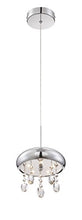 Load image into Gallery viewer, Lite Source LS-19590 Andrea LED Pendant with Crystals, Chrome Finish
