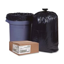 Nature Saver Trash Can Liners,Rcycld,40-45 Gal,1.25mil,40