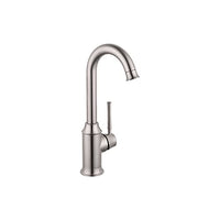 hansgrohe Talis C 14-inch Tall 1-Handle Bar Faucet in Stainless Steel Optic, 04217800