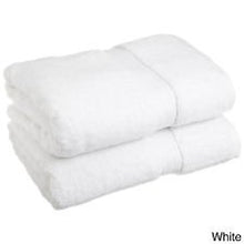 Load image into Gallery viewer, Omni Linens Turkish Bamboo Bath Sheets Towels 2 Piece Set 35x70, White
