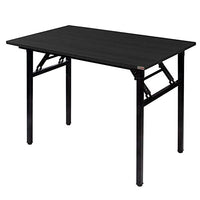 Need Computer Desk for Small Space/Small Folding Table/Small Writing Desk/Compact Desk/Foldable Desk with BIFMA Certification, No Install Needed, Black AC5CB-100-60