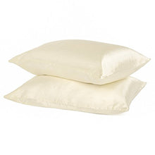 Load image into Gallery viewer, Dream Home Silky Soft Satin Pillowcase Pair (King, Beige)
