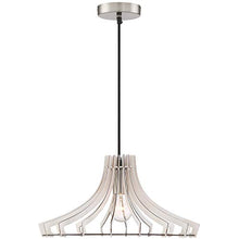 Load image into Gallery viewer, Arnsberg R30254727 Wood 17&quot; Flared Pendant Light in White
