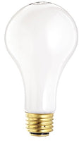 Satco S1821 120V 50/100/150 Watt A21 Medium Base Light Bulb, White