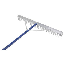 Load image into Gallery viewer, Extreme Max 3005.4095 36&quot; Commercial-Grade Screening Rake for Beach and Lawn Care with 66&quot; Handle, Silver
