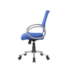 Load image into Gallery viewer, Boss Office Products Mesh Back Task Chair with Pewter Finish in Blue
