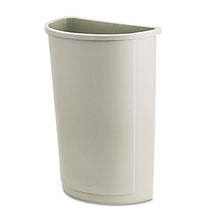 Load image into Gallery viewer, RUBBERMAID COMMERCIAL PROD., Untouchable Waste Container, Half-Round, Plastic, 21gal, Beige
