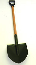 Load image into Gallery viewer, Solid-Aim Garden Hardwood Handle Round Point Spade Shovel, 37&quot; Overall in Length. Heavy Gauge Blade, D Grip.
