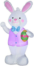 Load image into Gallery viewer, Gemmy Easter Bunny Holding Easter Egg Airblown Inflatable Easter Rabbit
