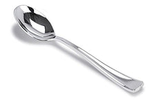 Load image into Gallery viewer, &quot; OCCASIONS&quot; 500 piece Heavyweight Wedding Plastic Silverware (500 spoons, Silver Coated)
