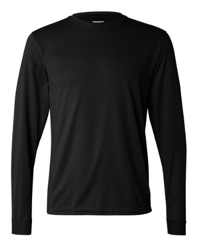 Augusta Sportswear 100-percent Polyester Moisture-Wicking Long-Sleeve T-Shirt Black XL