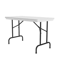 Correll R2448 23 R Series, Blow Molded Plastic Commercial Duty Folding Table, Rectangular, 24