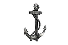 Load image into Gallery viewer, Handcrafted Model Ships Antique Silver Cast Iron Anchor Key Hook 5&quot;- Metal Wall Art- Decorative Cast Ir
