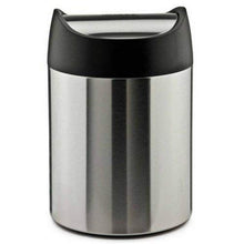 Load image into Gallery viewer, simplehuman 1.5 Liter / 0.40 Gallon Countertop Trash Can, Brushed Stainless Steel
