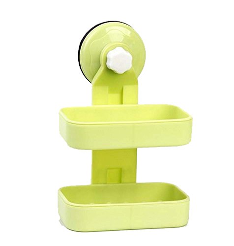 DRAGON SONIC Double Bathroom Bathroomware Creative Soap Box/Soap Stand-Green