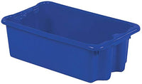 Lewisbins Stack and Nest Container, Blue, 8 inH x 24 inL x 14 1/8 inW, 1EA HAWA SN2414-8 BLUE - 1 Each