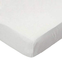SheetWorld 100% Cotton Jersey Extra Deep Fitted Portable Mini Crib Sheet 24 x 38 x 5.5, Solid Ivory, Made in USA