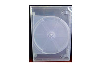 Load image into Gallery viewer, 5 Pk Viva New 14mm 2 DVD Case Super Clear Eco-Box Solid Double Discs Holder with Flap
