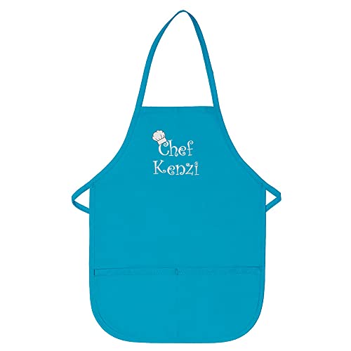 THE APRONPLACE Personalized Chef Any Name Child Apron Long Add your own name for kids, kitchen, baking