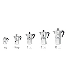Load image into Gallery viewer, Bialetti Moka Express #06799 3-Cup Espresso Maker Machine and #06960 Bialetti, Six Replacement Gaskets and Two Bialetti Replacement Filter Plates Bundle
