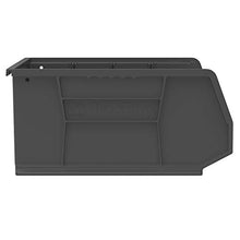 Load image into Gallery viewer, Akro-Mils 30250 AkroBins Plastic Storage Bin Hanging Stacking Containers, (15-Inch x 16-Inch x 7-Inch), Black, (6-Pack)
