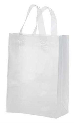 JS Frosted Plastic Shopping Gift Bags (8