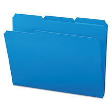 Load image into Gallery viewer, Waterproof Poly File Folders, 1/3 Cut Top Tab, Letter, Blue, 24/Box
