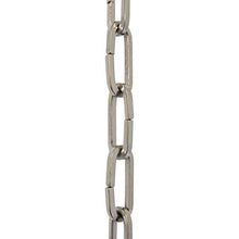 Load image into Gallery viewer, RCH Hardware CH-I-49S-PN Iron Chandelier Chain, Polished Nickel (1 Foot)
