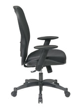 Load image into Gallery viewer, SPACE Seating Breathable Mesh Black Back and Padded Mesh Seat, 2-to-1 Synchro Tilt Control, Adjustable Arms and Lumbar Support with Gunmetal Finish Base Managers Chair
