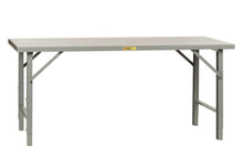 Load image into Gallery viewer, Little Giant WF-3072-AH Steel Folding Leg Welded Workbench with Steel Top, 3000 lbs Capacity, 72&quot; Width x 30&quot; Depth

