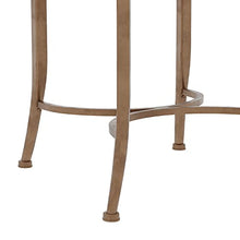 Load image into Gallery viewer, Hillsdale Canal Street Metal Vanity Stool, Golden Bronze
