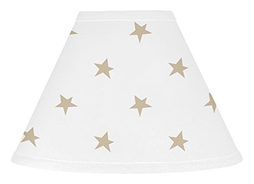 Gold and White Star Lamp Shade for Celestial Collection by Sweet Jojo Designs