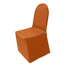 Load image into Gallery viewer, Ultimate Textile Polyester Universal Chair Cover Burnt Orange
